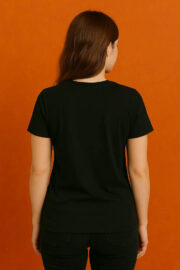 Black Tshirt for Women 100% Cotton Amazing Fun - Image 3