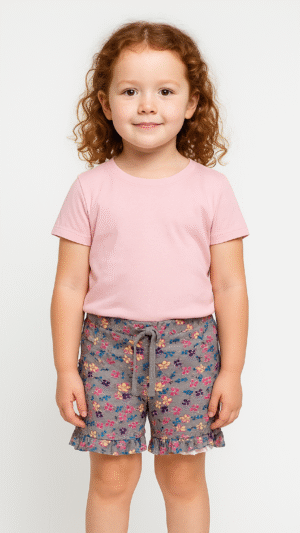 Girls Shorts (Grey)