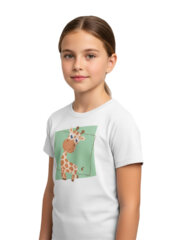 T-Shirt for Kids | Giraffe | Half Sleeve | Round Neck - Image 9