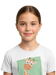 T-Shirt for Kids | Giraffe | Half Sleeve | Round Neck - Image 7