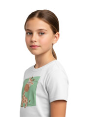 T-Shirt for Kids | Giraffe | Half Sleeve | Round Neck - Image 5