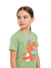 T-Shirt for Kids | Cool Dino | Half Sleeve | Round Neck - Image 4