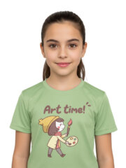 T-Shirt for Kids | Art Time | Half Sleeve | Round Neck - Image 10