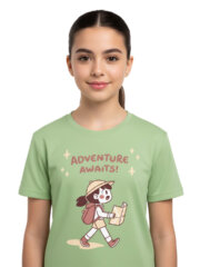 T-Shirt for Kids | Adventure Awaits | Half Sleeve | Round Neck - Image 10