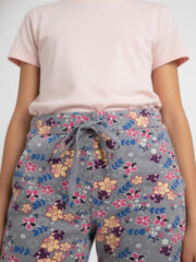 Shorts for Girl Kids | Grey Flower - Image 7