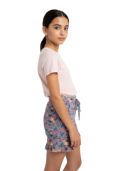 Shorts for Girl Kids | Grey Flower - Image 6