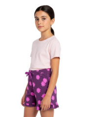 Shorts for Girl Kids | Pink Flower - Image 6