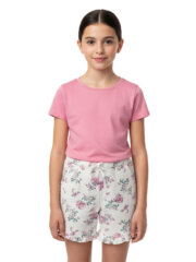 Shorts for Girl Kids | Half White Flower - Image 11