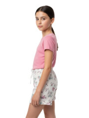 Shorts for Girl Kids | Half White Flower - Image 10