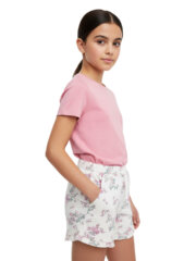 Shorts for Girl Kids | Half White Flower - Image 9