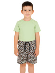 Shorts for Boy Kid | Grey White - Image 2