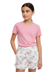 Shorts for Girl Kids | Half White Flower - Image 2