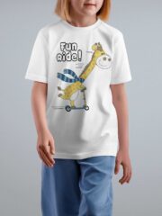 T-Shirt for Kids | Fun Ride | Half Sleeve | Round Neck