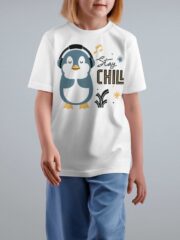T-Shirt for Kids | Stay Chill | Half Sleeve | Round Neck