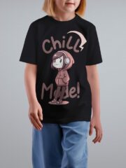 T-Shirt for Kids | Chill Mode | Half Sleeve | Round Neck - Image 2