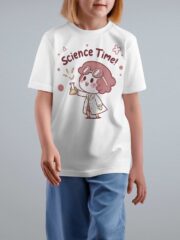 T-Shirt for Kids | Science Time | Half Sleeve | Round Neck