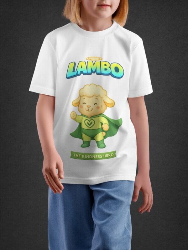 Front view of Lambo Tshirts for Kids