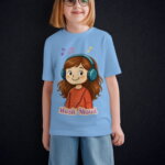 Tshirt for Girls Music 2-6Y