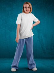 T-Shirt for Kids Boys & Girls (Plain Design) | Half Sleeve, Round Neck - Image 2