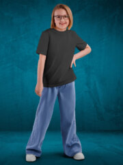 T-Shirt for Kids Boys & Girls (Plain Design) | Half Sleeve, Round Neck - Image 3