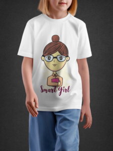 Tshirt for Girls Smart Girl 11-16Y