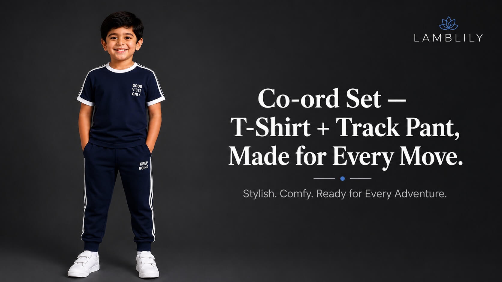 tshirt track pant set for boys