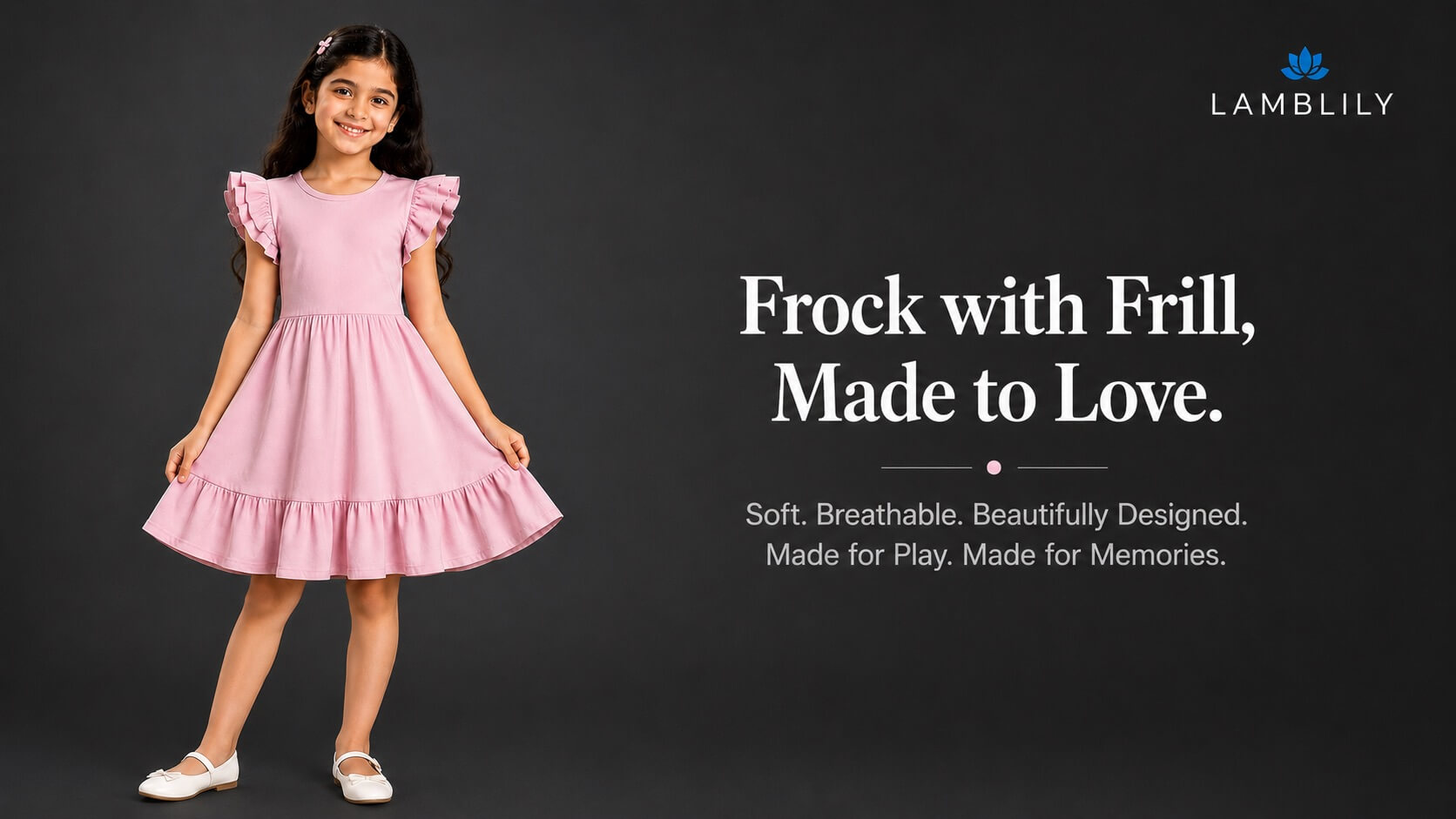 frill frock for girls